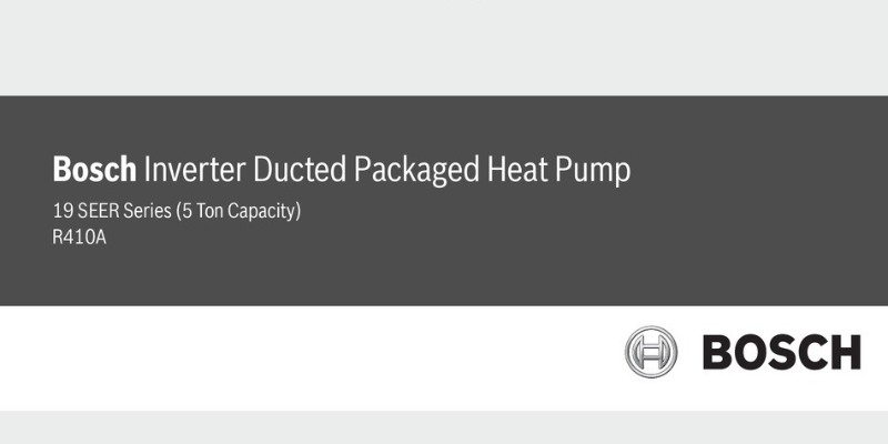 Bosch Heat Pump Manual PDF